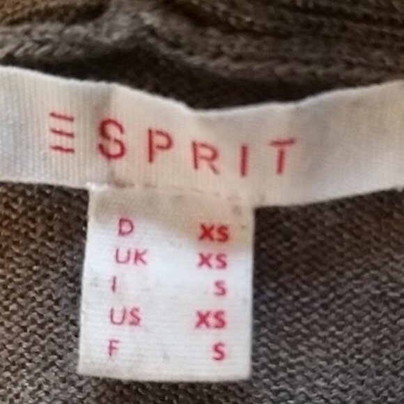 Esprit striped draped neck sweater SZ XS - Picture 8 of 9